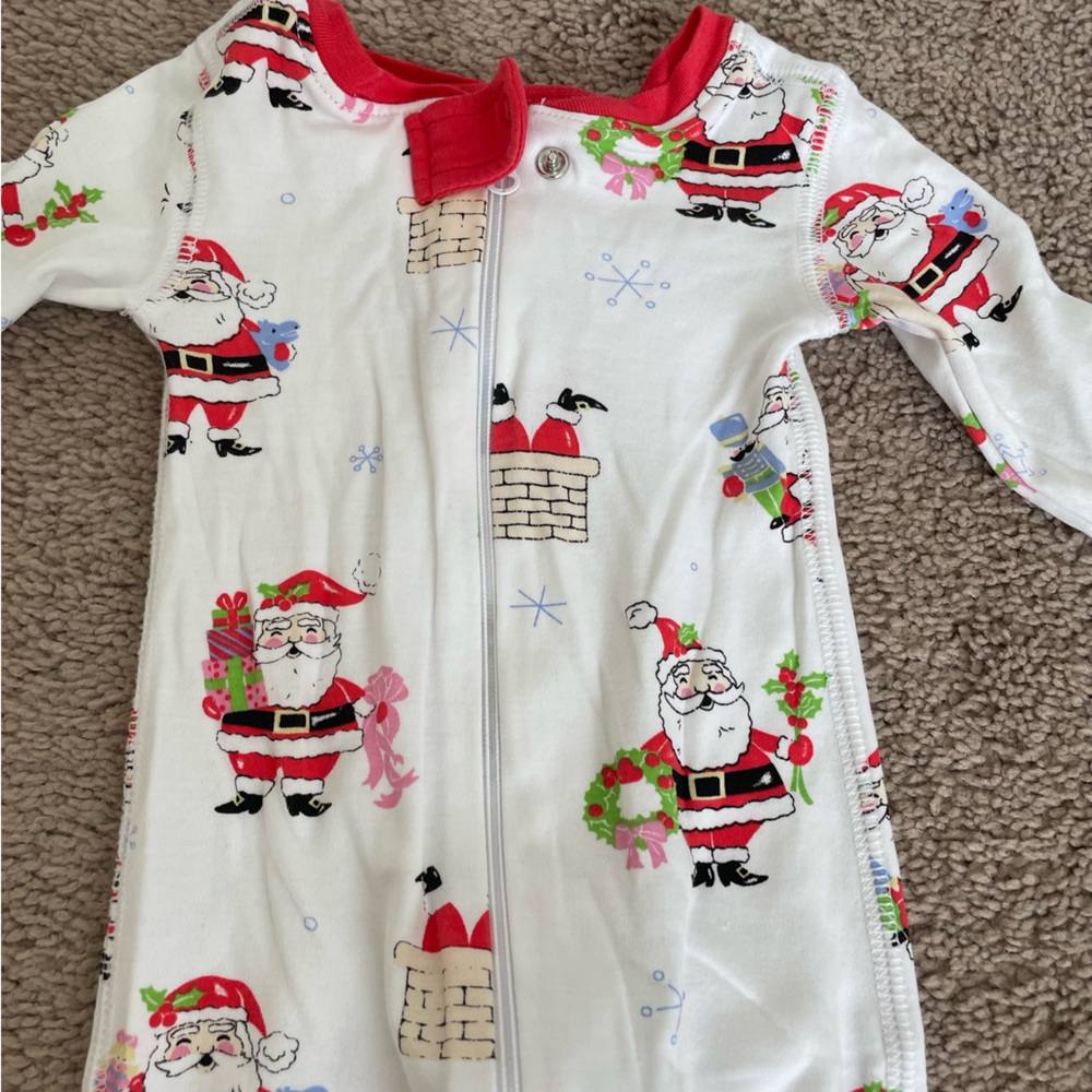 The Beaufort Bonnet Company Knox’s Night Night Pajamas in Santa Claus Pattern